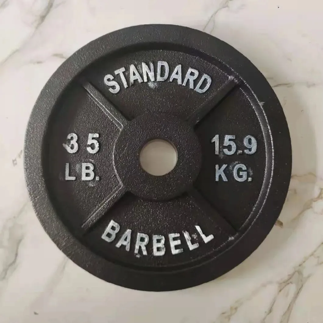 Hot cast iron standard dumbbell weight plates 45 pounds weight lifting piece