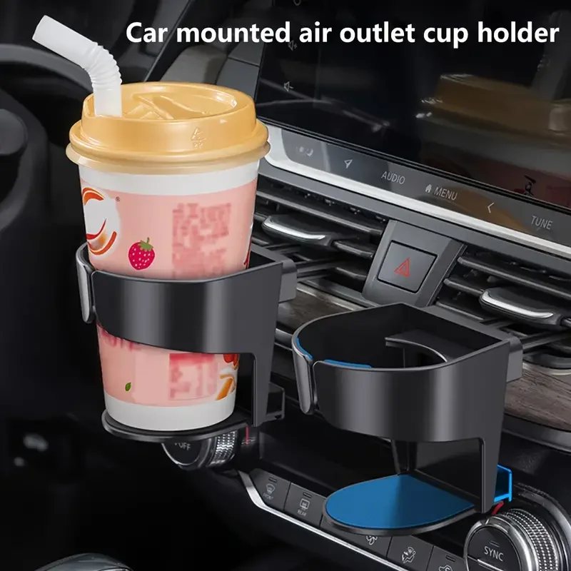 Car Air Vent Drink Cup Bottle Holder Auto Drink Rack Stand for Water Bottles & Ashtray Multifunctional Car Coffee Cup Holder