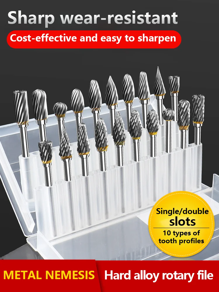 

Tungsten steel hard alloy rotary file, electric grinding head, metal grinding machine drill bit, alloy head grinding head