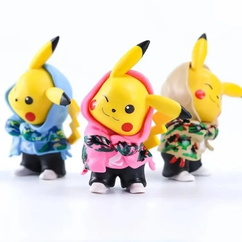 Pokemon Pikachu Pop Decoratie Anime Actie Figuur Gengar Schattig Speelgoed Q Beeldjes Auto Bureau Decoratie Model Kinderen Verjaardagscadeau