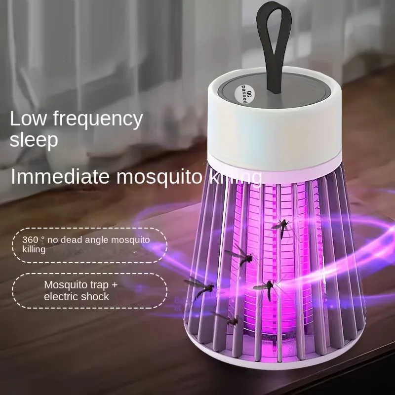 Portable Usb-Powered Mosquito Killer Lamp - Indoor/Outdoor  Shock Zapper, Durable Plastic Construction