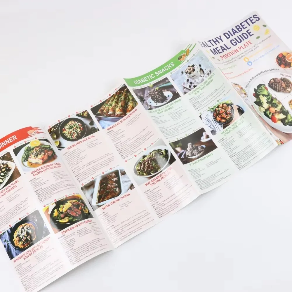 Portable Diabetes Food List Multi-function Diabetes Food Schedule Diabetic Food Chart Brochure Healthy Food Programme