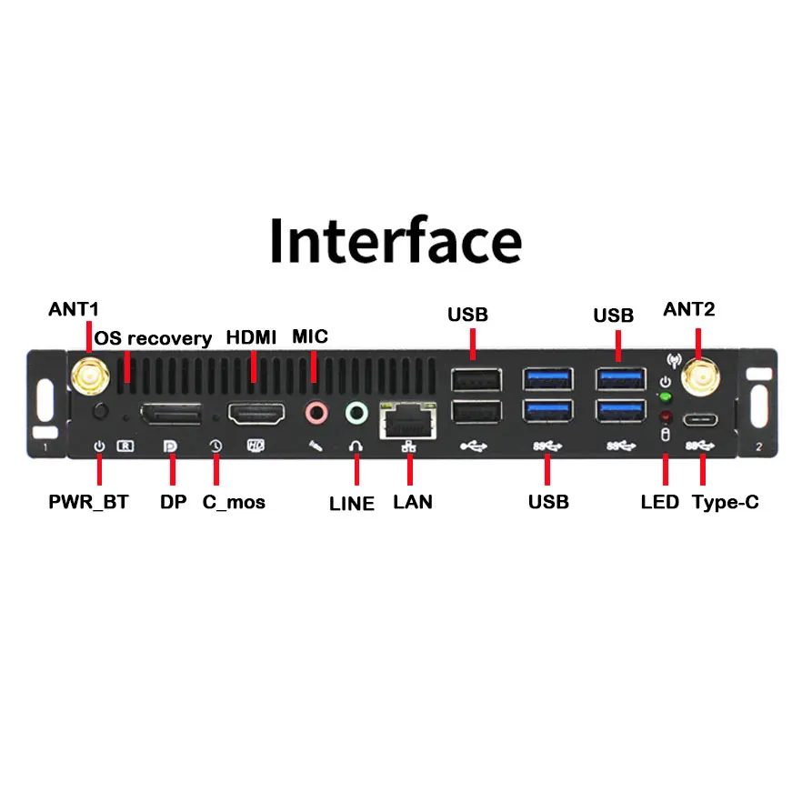 Core 8Th Gen I3 I5-8300H I7 Dual Channel Ddr4 4K @60Hz Mini Ops Pc Computer For Interactive Flat Panel ops for iboard