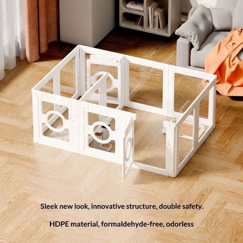 dog fence Transparent Pet Fence Dog Cage Breathable Waterproof Warmth Small Medium Dogs Indoor Outdoor Enclosure Wholesale