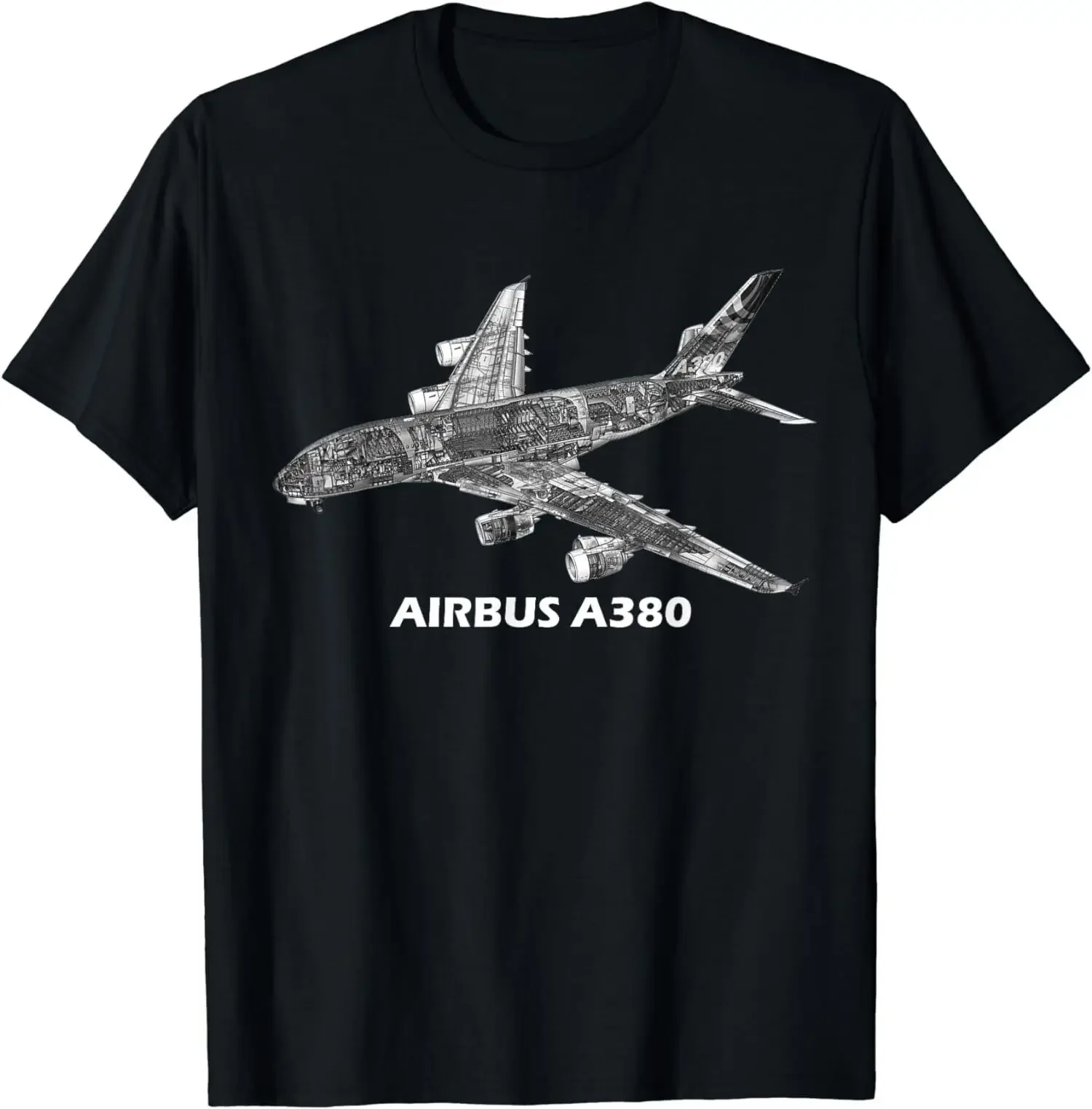 Limited Edition Airbus A380 Cutaway Aviation Pilot Gift Men's T-Shirt