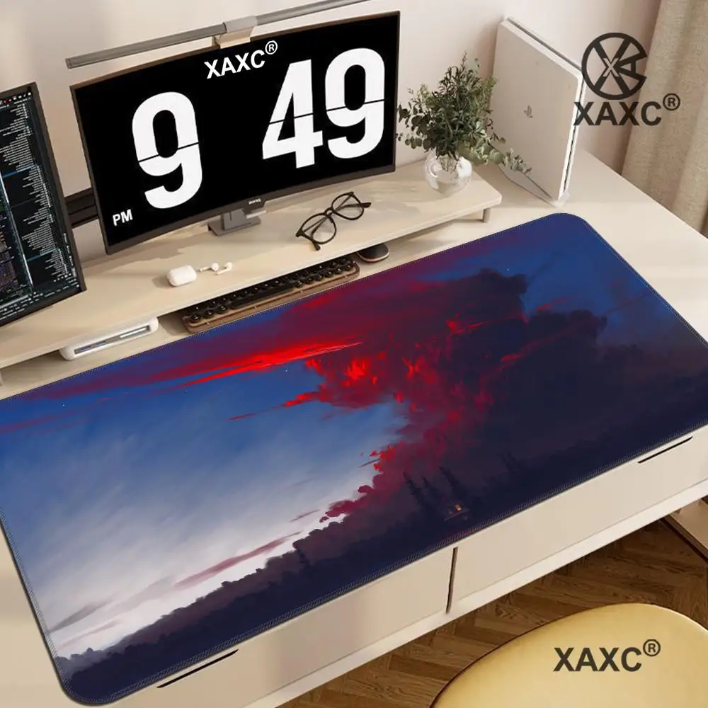

Digital Art Sky Clouds XAXC Mouse Pad large keyboard mouse desk pad non-slip rubber gaming mouse pad laptop mouse carpet