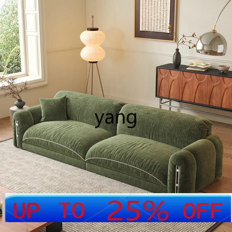 

LH fabric sofa living room straight row small apartment modern simple removable and washable three people