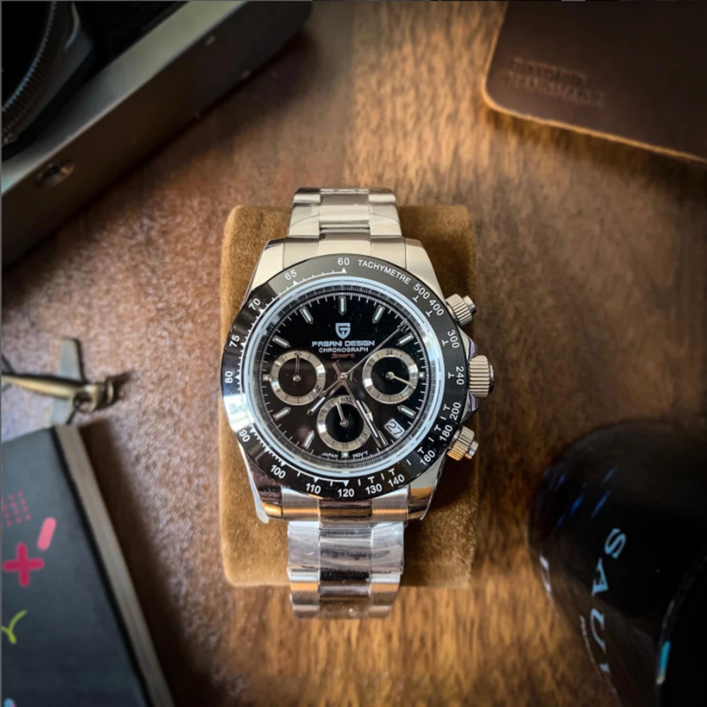 

PAGANI DESIGN, новинка 2025 года, кварцевые мужские часы, деловые часы, подарок, мужские часы, лучший бренд, роскошные часы, мужские часы с хронографом VK63, водонепроницаемые