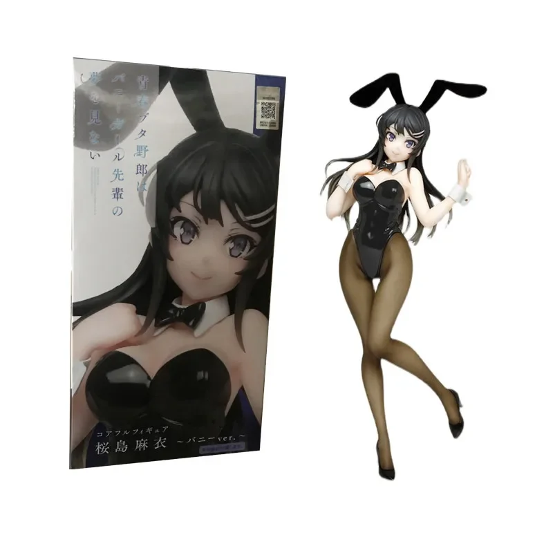 Cute Rabbit Ears Girls Sakurajima Mai Rascal Does Not Dream Of Bunny Girl Sister's Dream PVC Action Figure Girls Model 22cm