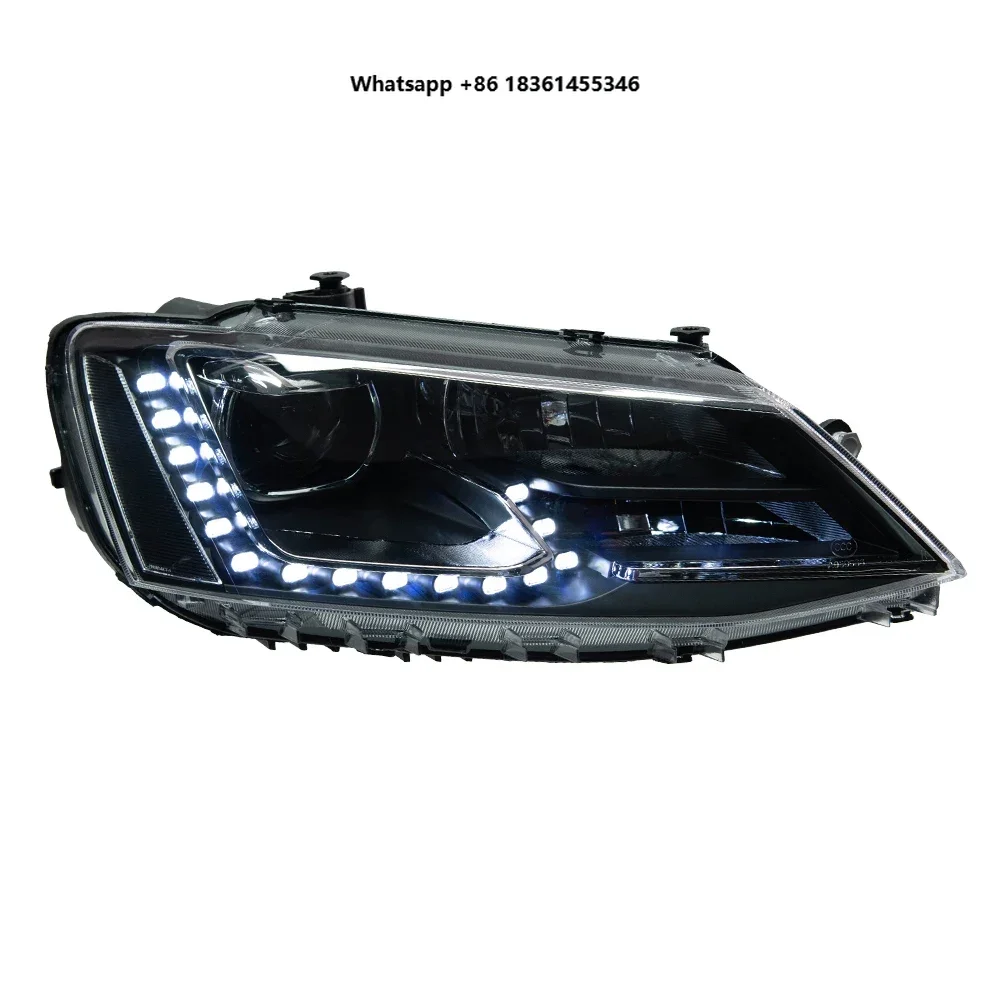 For  Jetta Sagitar 2012-2018 LED Upgrade High Match Auto Headlight Projector Lens Hot Sale Accessories Car Front Lamp Assembly