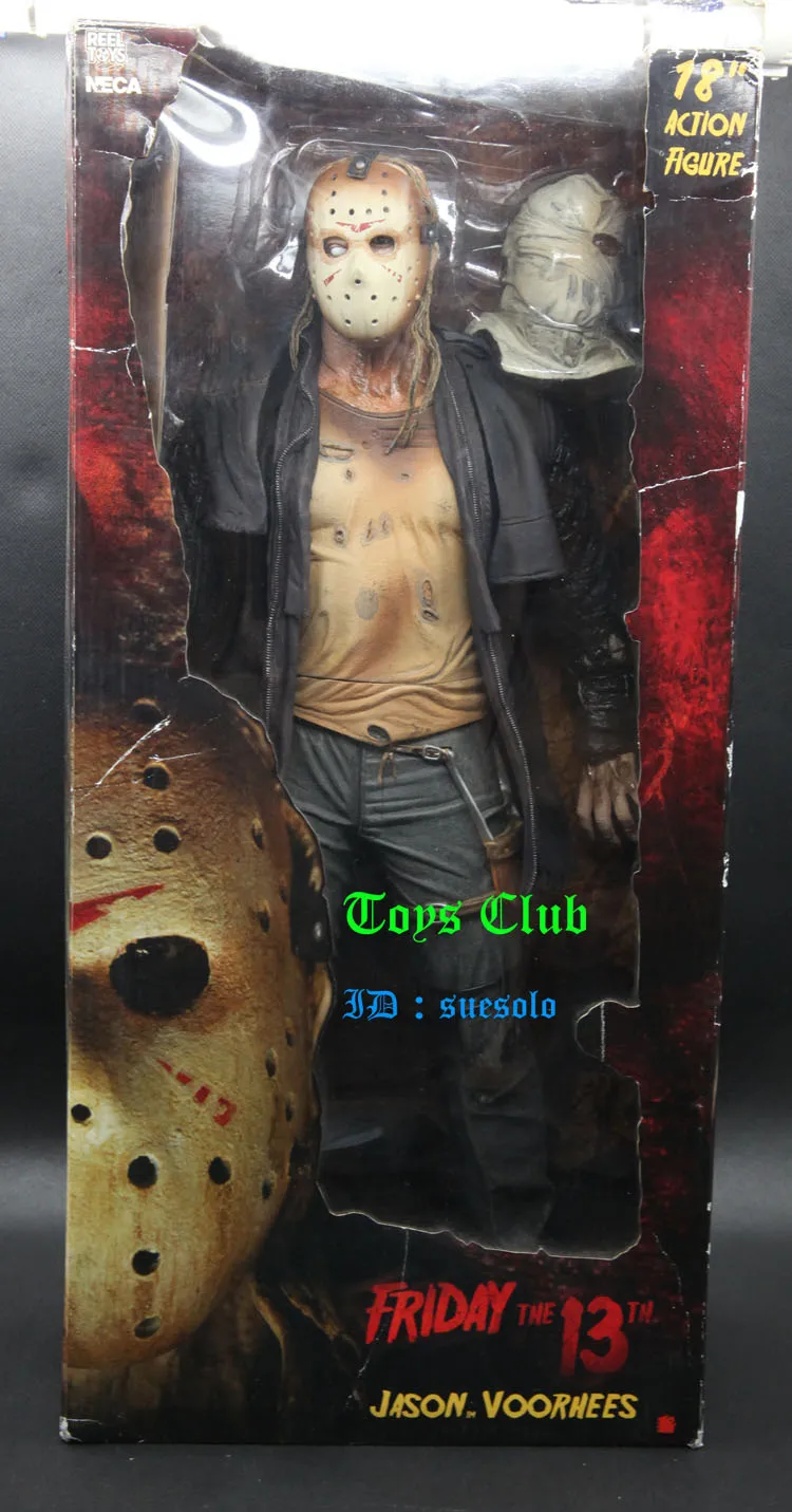 

NECA Black Friday Jason Double Headed Jason Can Replace Head 09 Edition Jason 18 Inch Gift Items for Friend Party Anime Toys