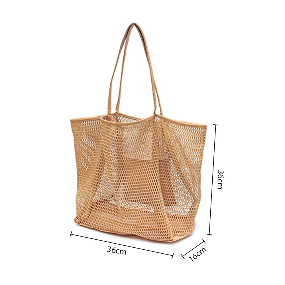 Mesh Beach Tote Bag para exterior, Design simples