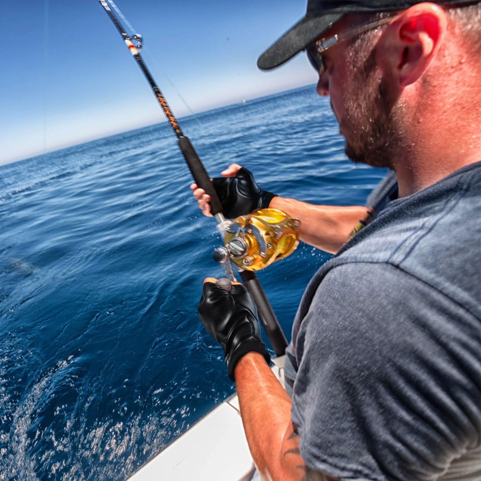 

1Pair Half Finger Sports Gloves Premium Cycling Driving Outdoor Winter Warm Comfortable Breathable Gloves Unisex