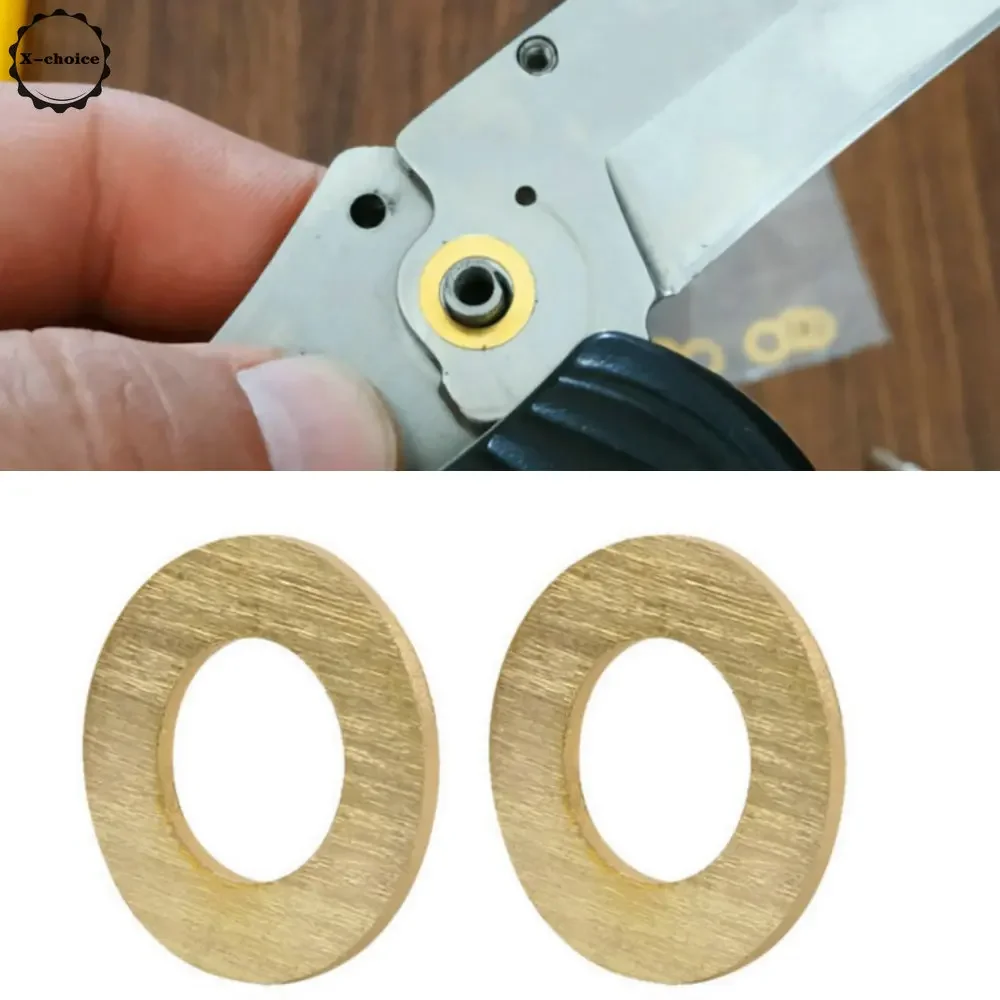 10pcs DIY Folding Knife Washers Folding Knives Screws Brass or Bronze Folding Knife Accessories Tools