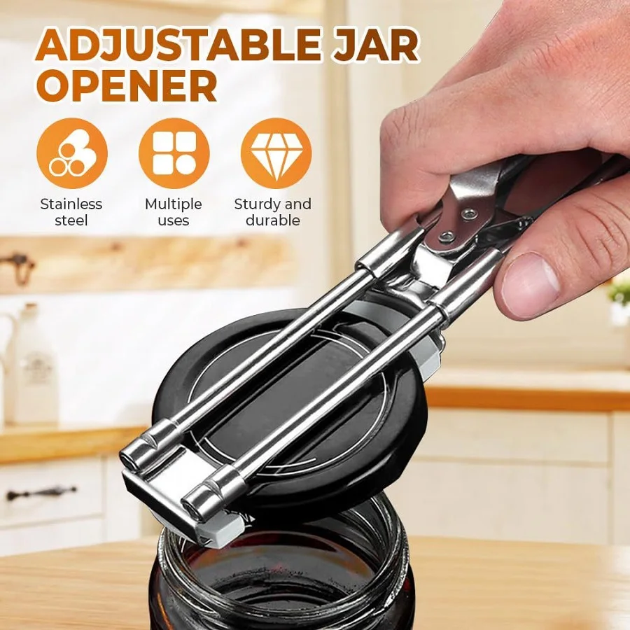

1PC Adjustable Stainless Steel Bottle Opener Creative Home Bar Twist Can Opener Convenient Lid Opening Tool Kitchen Tools