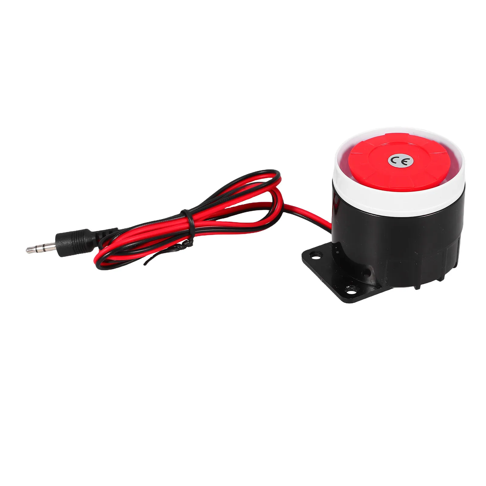 

Mini Horn for Home Security Alarm System Wired Anti-Theft Emergency Safety Alarm Horn Plastic Loud Sound for Office Shop