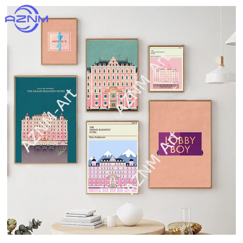 Grand Budapest Hotel Vintage Classic Movie HD Print Posters Modular Picture Canvas Bedroom Home Decor Nordic Wall Art Painting