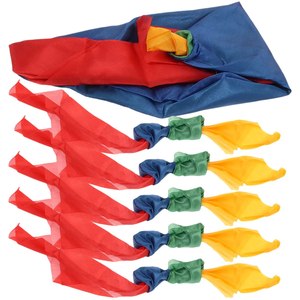 

6 Pcs Magician Scarves Scarf Long Women for Play Funny Bulk Handkerchief Major Colorful Props