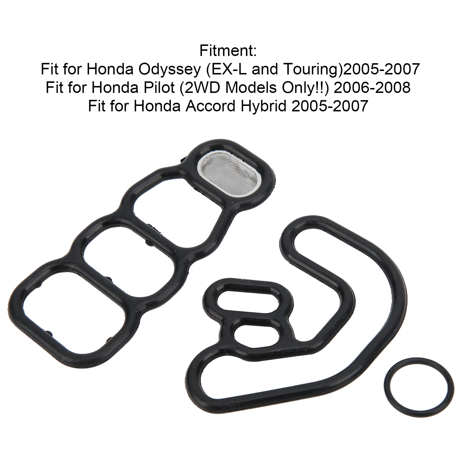 Head Cylinder Solenoid Valve Gasket Set VTEC Solenoid Gasket Spool Valve Filter Seal 15810-RKB-J01 Fit for Honda Odyssey Pilot