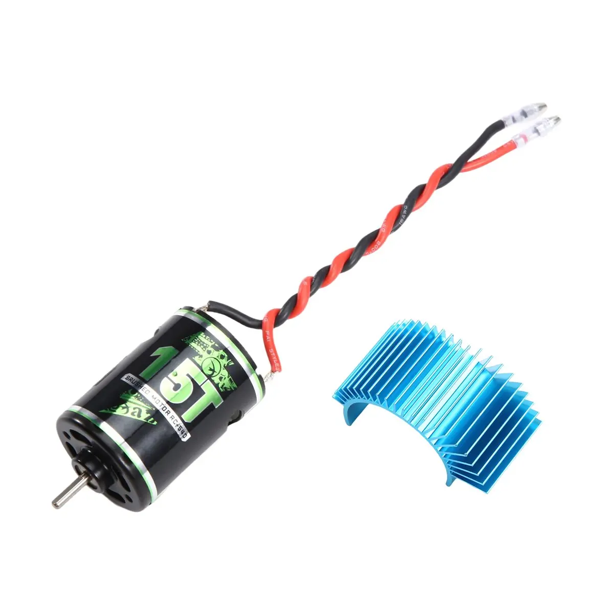 (AIMA) RC Waterproof 540 Brushed Motor 10T-80T 320A ESC Combo for 1/8 1/10 RC Climbing Cart Axial SCX10 TRX6 Tank 15T
