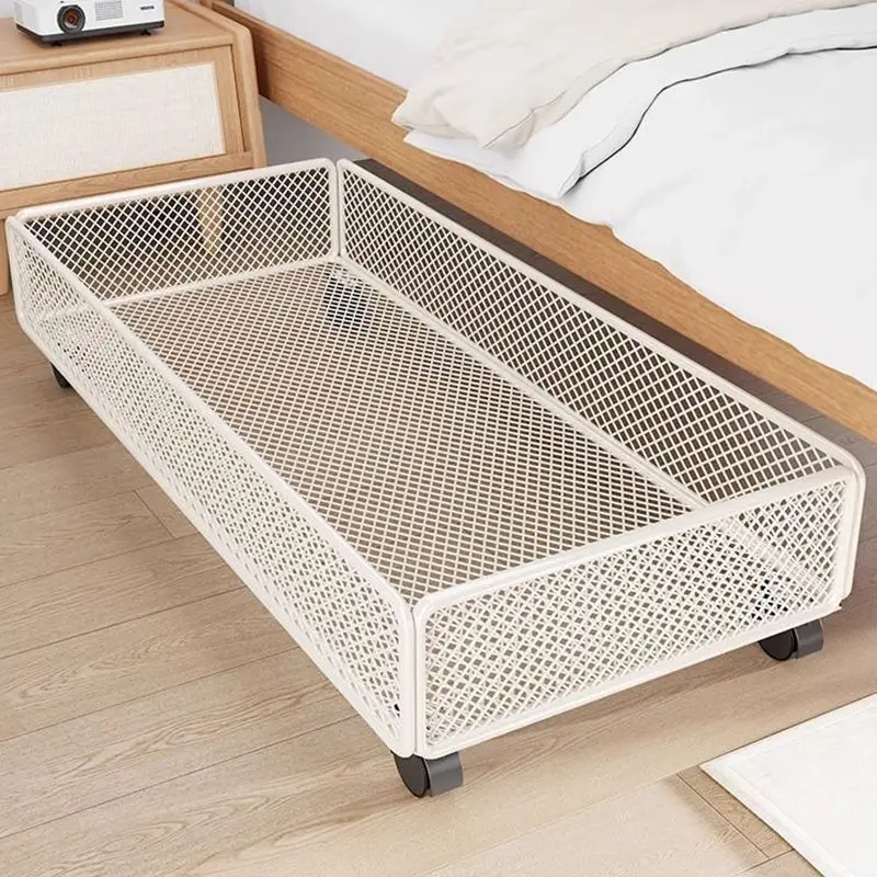 

Bedside storage box with pulley Flat finishing box Household drawer type