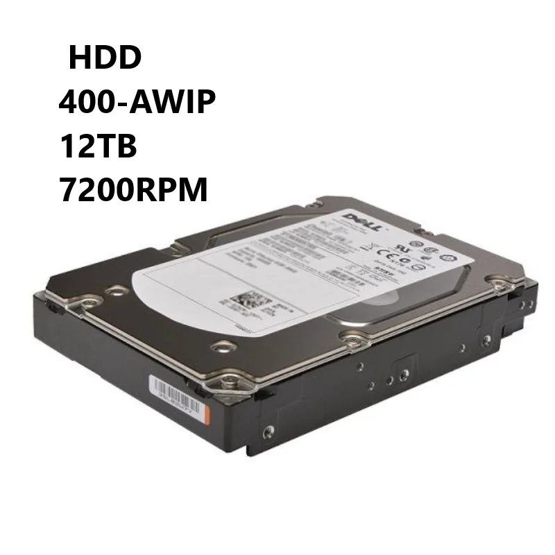 

NEW HDD 400-AWIP 12TB 7200RPM SAS 12Gb/s Hot-Pluggable 3.5-Inch Nearline Hard Drive with Tray for De+ll PowerEdge Server