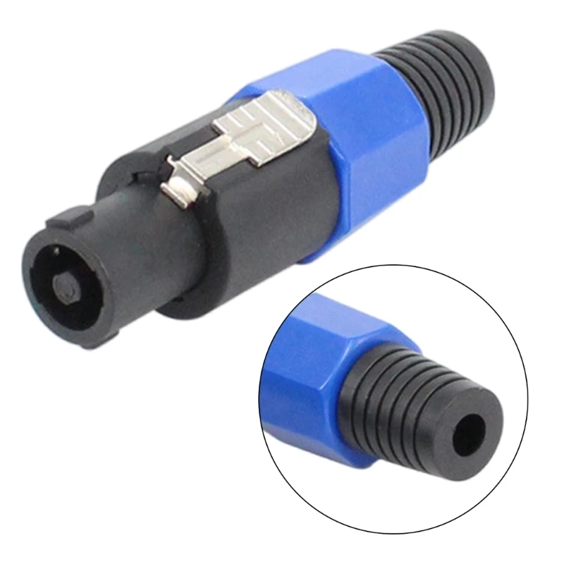 4Pcs Professional 4 Pin NL4FC Speaker Twist Lock Plugs 4 Poles Speaker Adapter Connectors 4 Poles Speaker Twist Connector