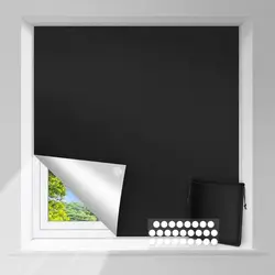 UV Block Adjustable Nursery Temporary Curtain Thermal Insulated Window Shade Blackout Blind Curtain Travel Window Cover