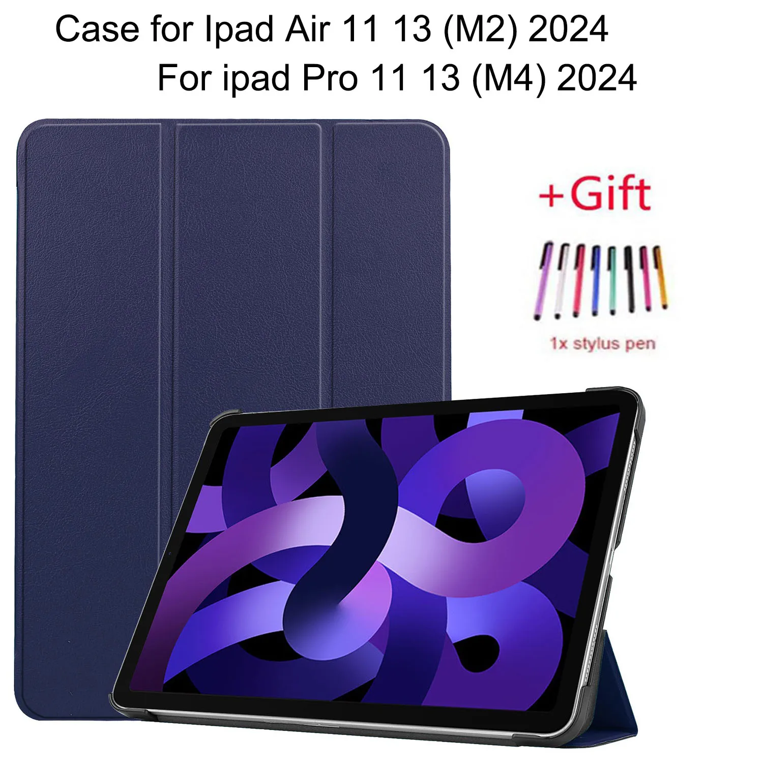 

For IPad Air 11 Case for IPad Pro 11 13 M4 2024 Wake Up Magnetic Case for IPad Air 6 Case for Pro 13 Rebound Cover