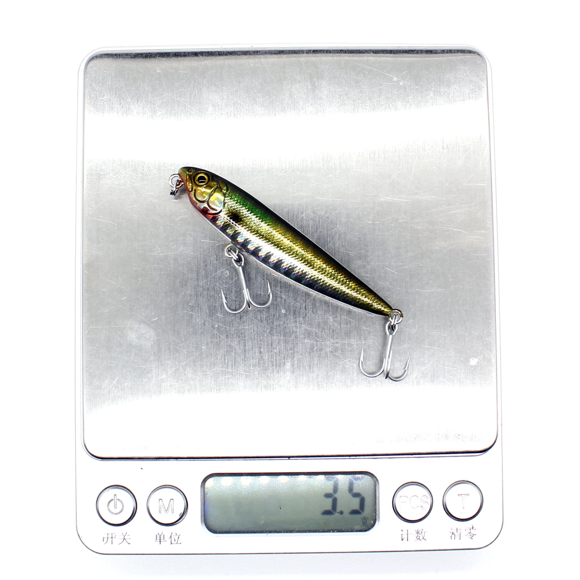 AOCLU Topwater Wobbler 60 mm 105 mm Bleistift Walk The Dog Harter Köder Popper Stick Angelköder Bass Fresh Salt Water 10 # VMC-Haken – Detail 4