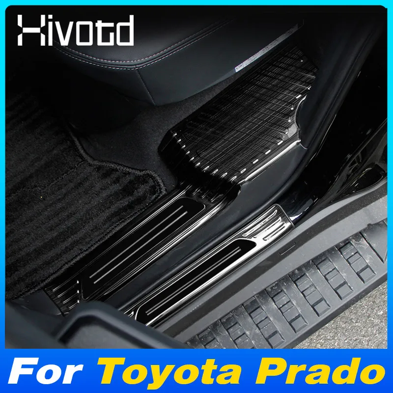 Автомобильный порог из нержавеющей стали, противоударная крышка, пылезащитное украшение, аксессуары для внешнего продукта для Toyota Prado LC250 2024 2025