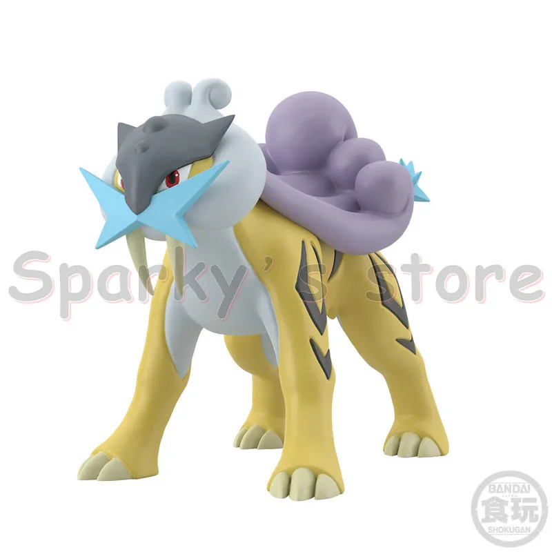 Bandai Candy Toy Shokugan Original Pokemon Anime Figure Suicune Raikou Entei Action Figure Toys For Boys Girls Kids Gifts Model