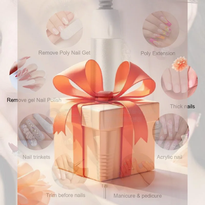 【HBA】35000rpm 5 pinos elétrica máquina de broca do prego alça handpiece pedicure substituição caneta manicure ferramenta beleza acessório