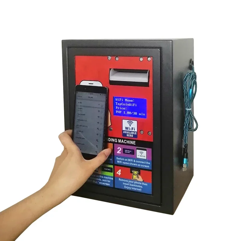 Low Investment High Profit Business Outdoor 4G Banknote Operated Payment Kiosk WiFi Laundry Vending Machine