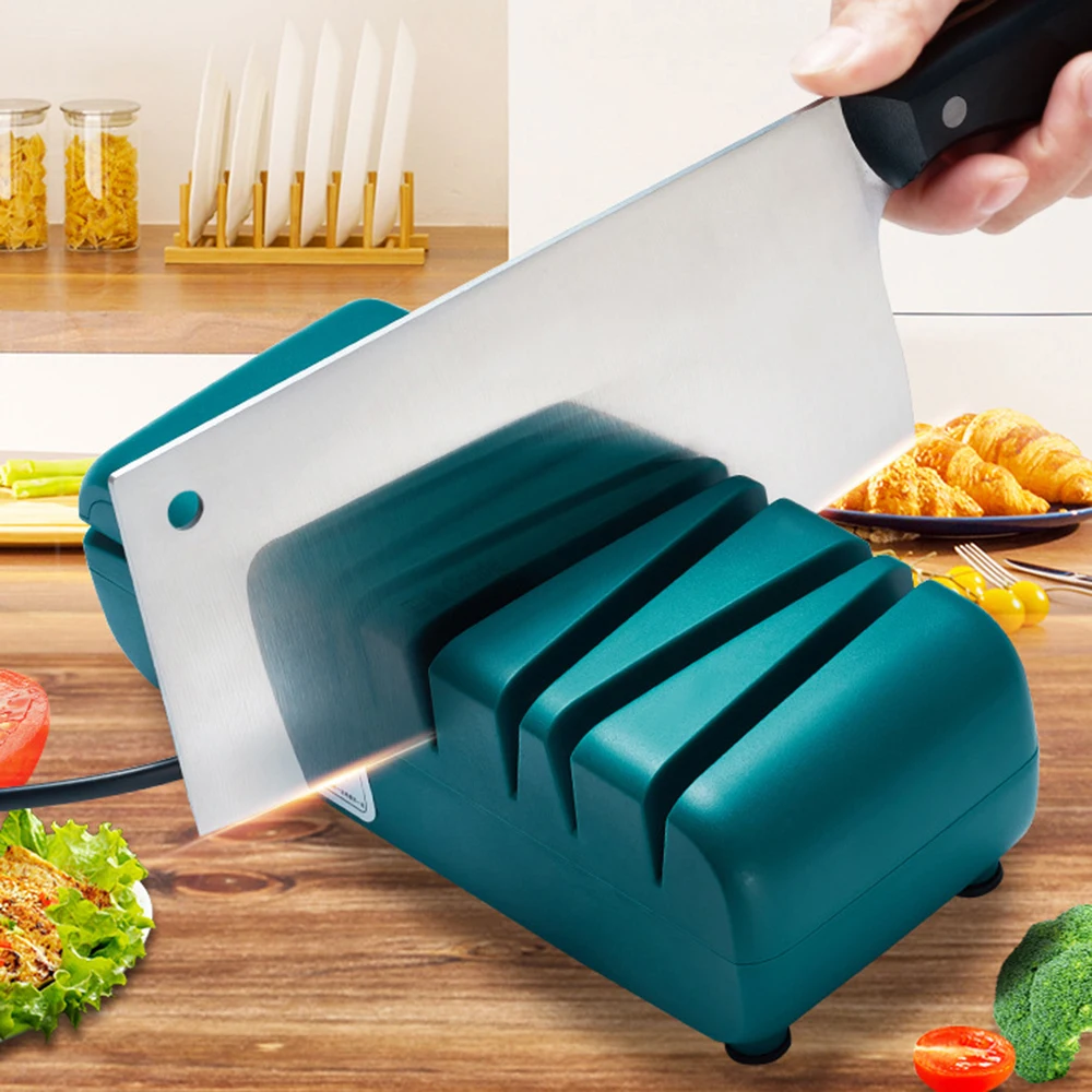 Electric Diamond Kitchen Knife Sharpener Scissor Sharpener Grinding Tool 110V