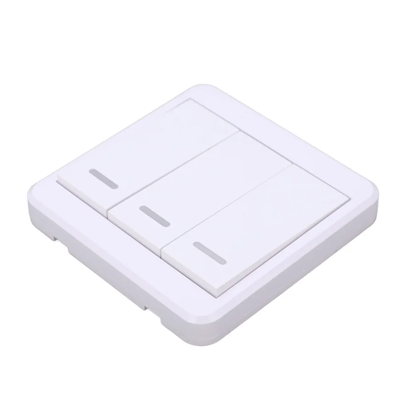 Wireless Light Switch Radio Frequency Controlling Stable Signal Reliable Durable Wall Button For Home 90-260V