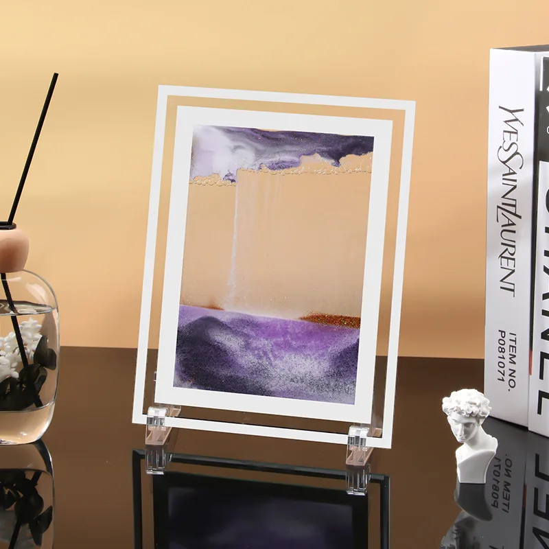 3D Quicksand Painting Decoration Deep Sea Sand View Hourglass Sand Painting Frame Living Room Decoration Home Gifts