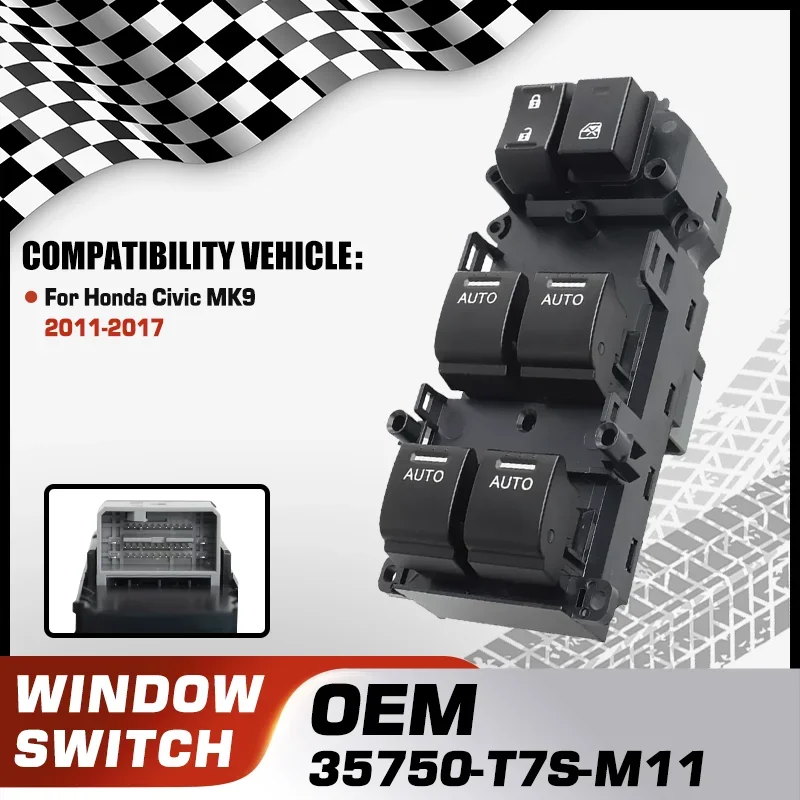 bouton-de-console-de-leve-vitre-principal-electrique-de-voiture-pour-honda-civic-mk9-2011-–-2017-35750-t7s-m11-37-broches-accessoires