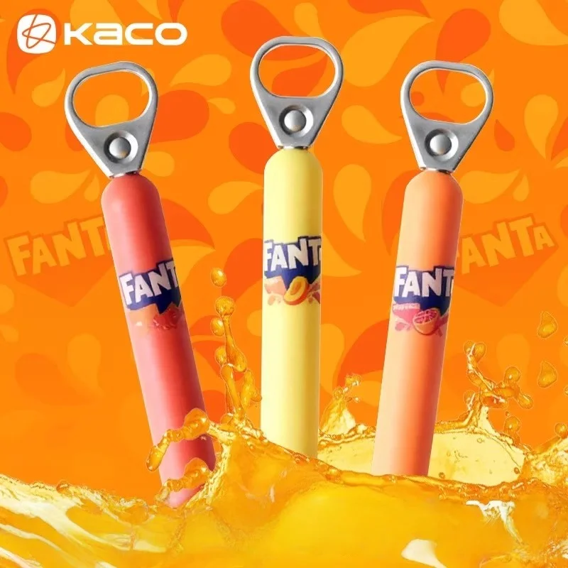 قلم جل KACO × FANTA ذو علامة تجارية مشتركة، تصميم علامة سحب 0.5 مم ST Nib، سريع الجفاف ومضاد للتلطخ، كتابة سلسة، للحرم الجامعي والمكتب