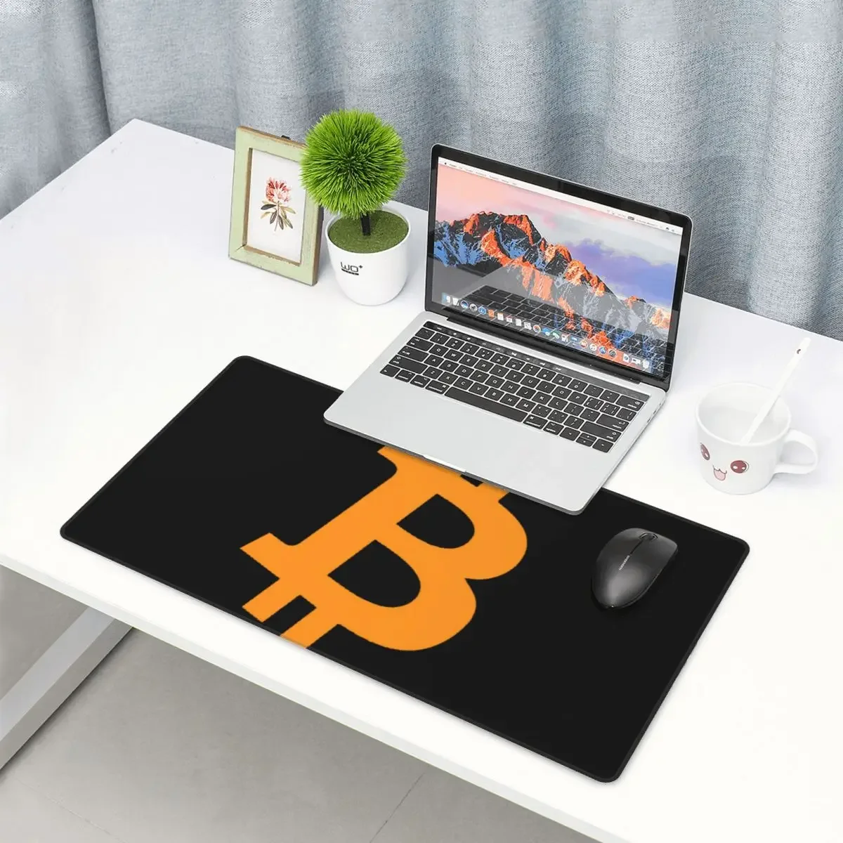 Large Mouse Pad Bitcoin Cryptocurrency - Bitcoin BTC Gamer PC Laptop Mats KeyboardComputer Gaming Office Accessories Desk Mat