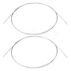 Yibuy 2 x Piano Music Repair Wire for Broken Strings #18 3.28ft 1mm Diameter