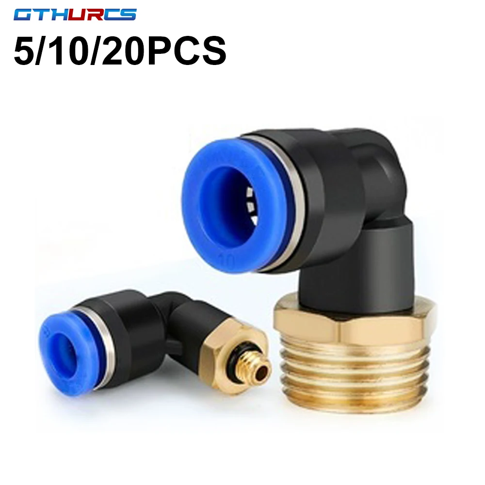 5/10/20 Pcs PL Pneumatic Quick Connector Thread Female Air Fitting 4 6 8 10mm Hose Tube Pipe 1/8