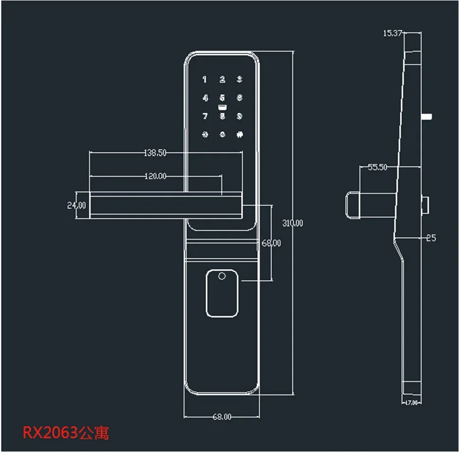 TTlock Smart Door Lock Password Anti-theft Electronic Door Lock IC Card APP Remote Unlock Homestay Apartment Password Lock