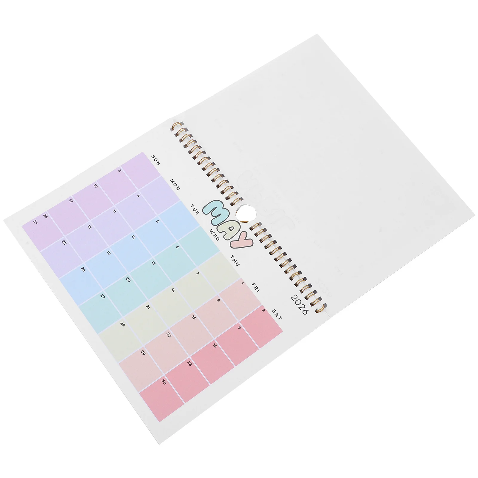 

12-Month 2026 Hanging Calendar Spiral-Bound 11X8.25 Inch Monthly Wall Planner For Home Office Kitchen Scheduling Organization