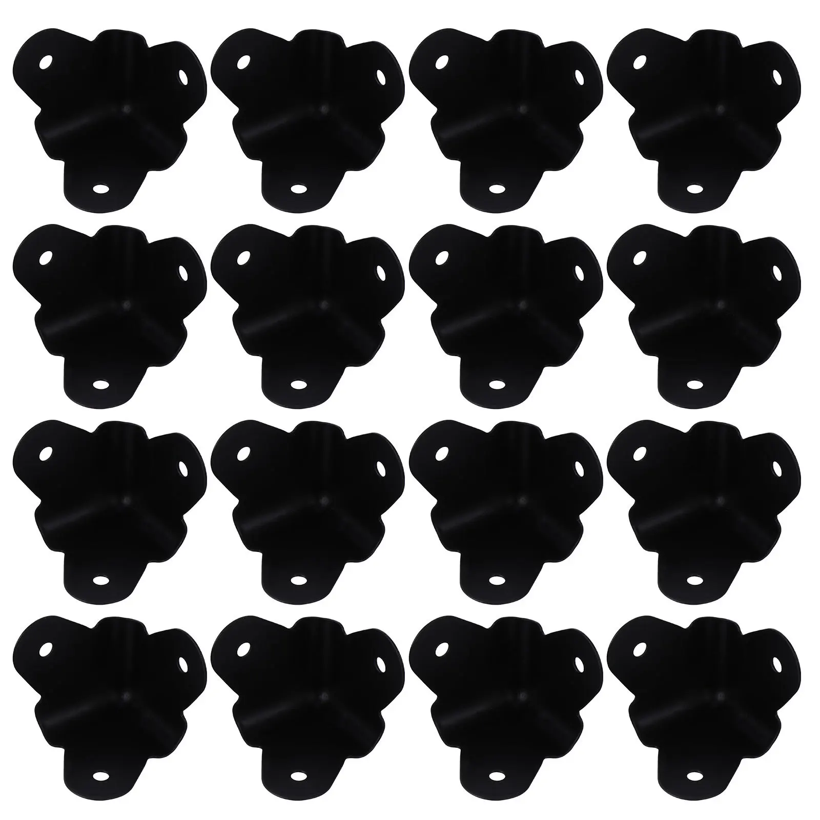 16pcs Speaker Corner Protector Black Durable Cabinet Guard For Speaker Box Amplifier Anti-Collision Bumper Furniture Edge