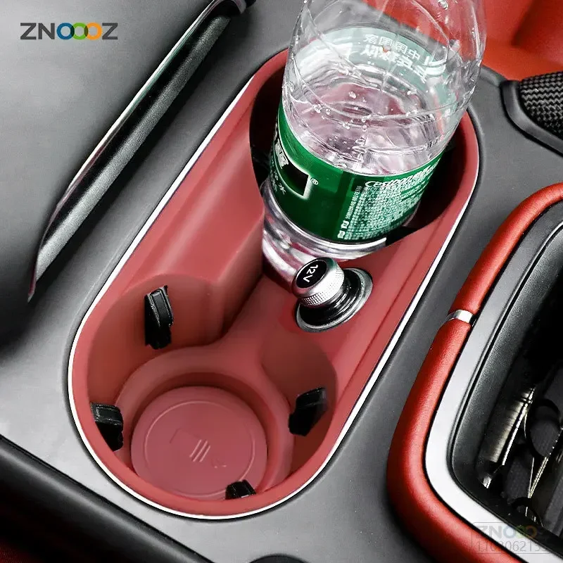 

Silicone Car Cup Holder For Porsche Cayenne Macan Center Console Bottle Holder Insert Anti Slip Drink Organizer Auto Accessories