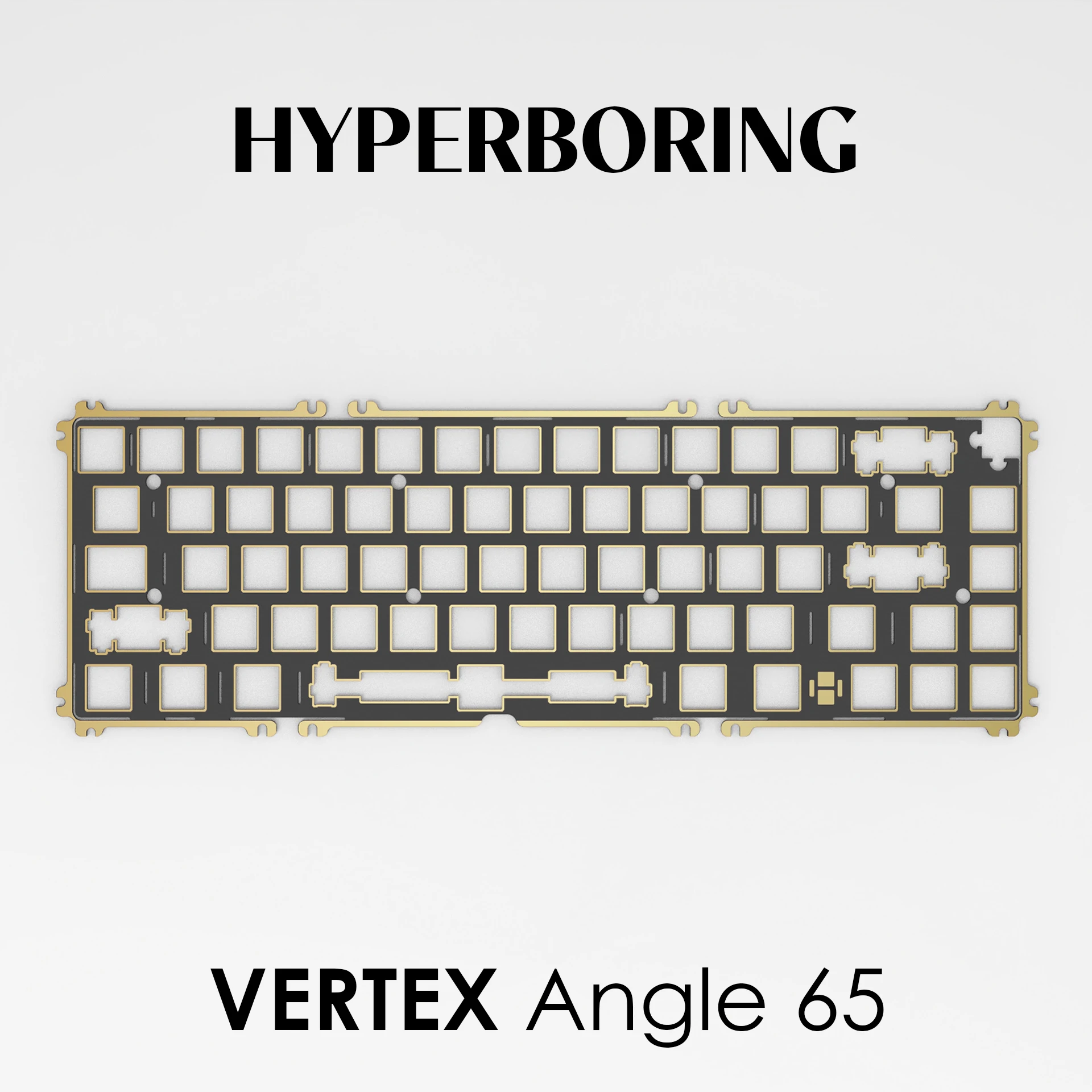 Keebox Vertex Angle 65 Keyboard Kit Positioning Plate PC PP FR4 Aluminum Plate Mounted Keyboard Plate