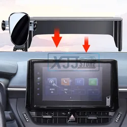 Car Navigation Screen Phone Holder Bracket Base fit for Toyota RAV4 XA50 2019 2020 2021 2022 2023 8