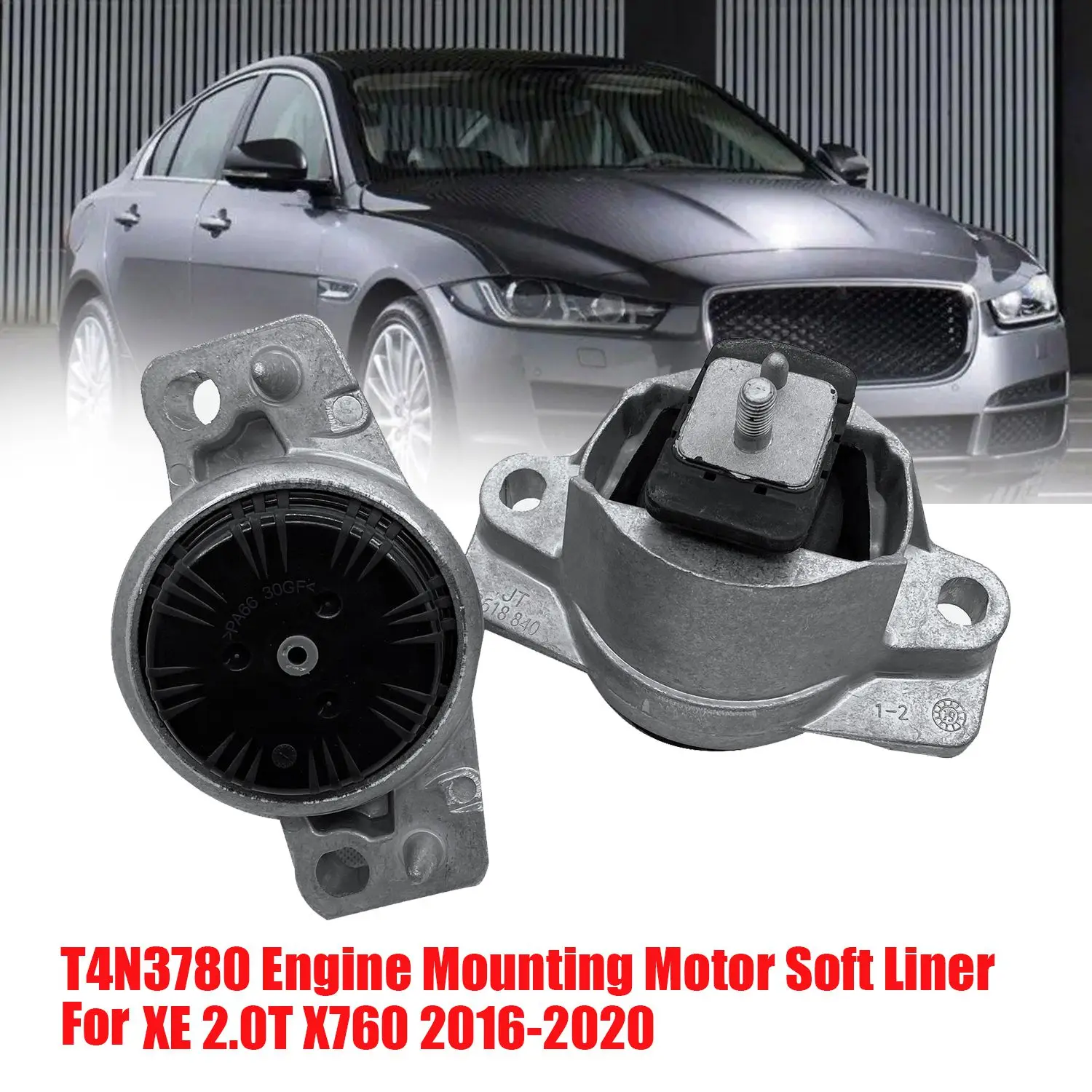 

AB98-2Pcs T4N3780 Engine Mount Soft Liner Support Transmission Mounting Stand For Jaguar XE 2.0T X760 2016-2020