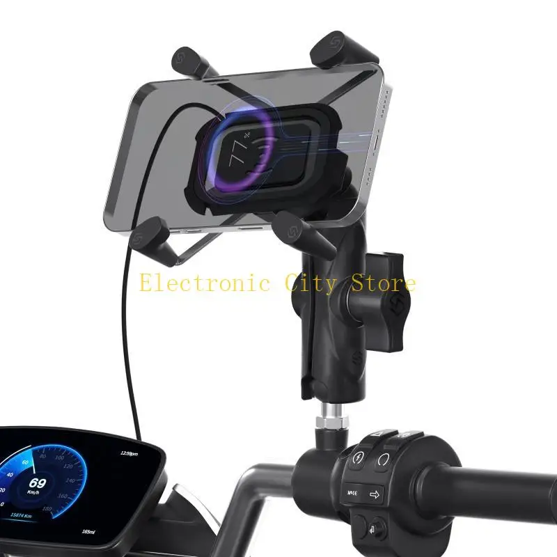 

15W Wireless Charging Ball for Head Phone Stand Mount with Thread for Motorcy HU8D